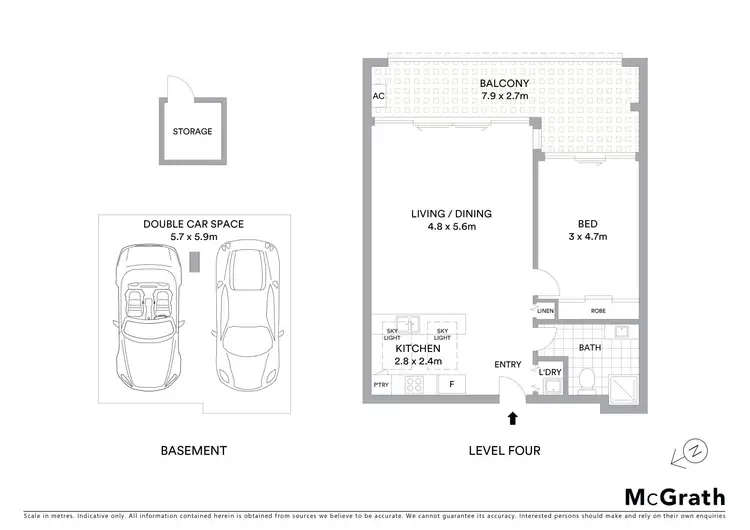 Floorplan of Homely apartment listing, 404/528 Rocky Point Road, Sans Souci NSW 2219