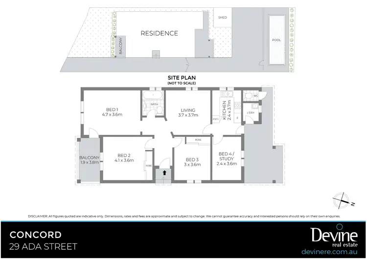 Floorplan of Homely house listing, 29 Ada Street, Concord NSW 2137