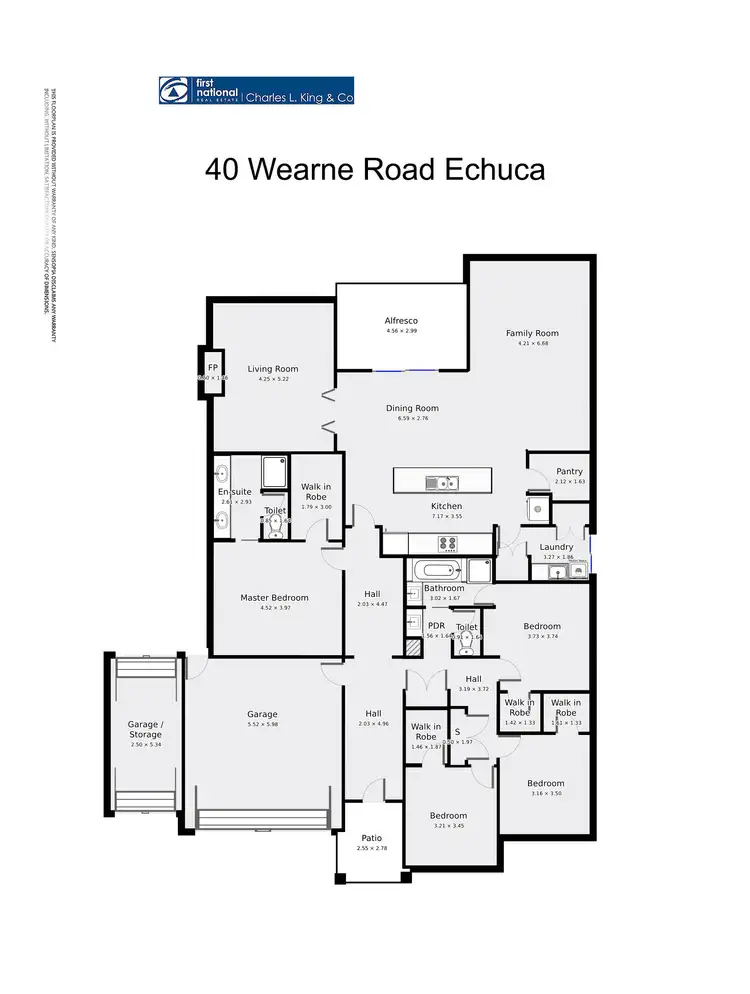 Floorplan of Homely house listing, 40 Wearne Road, Echuca VIC 3564