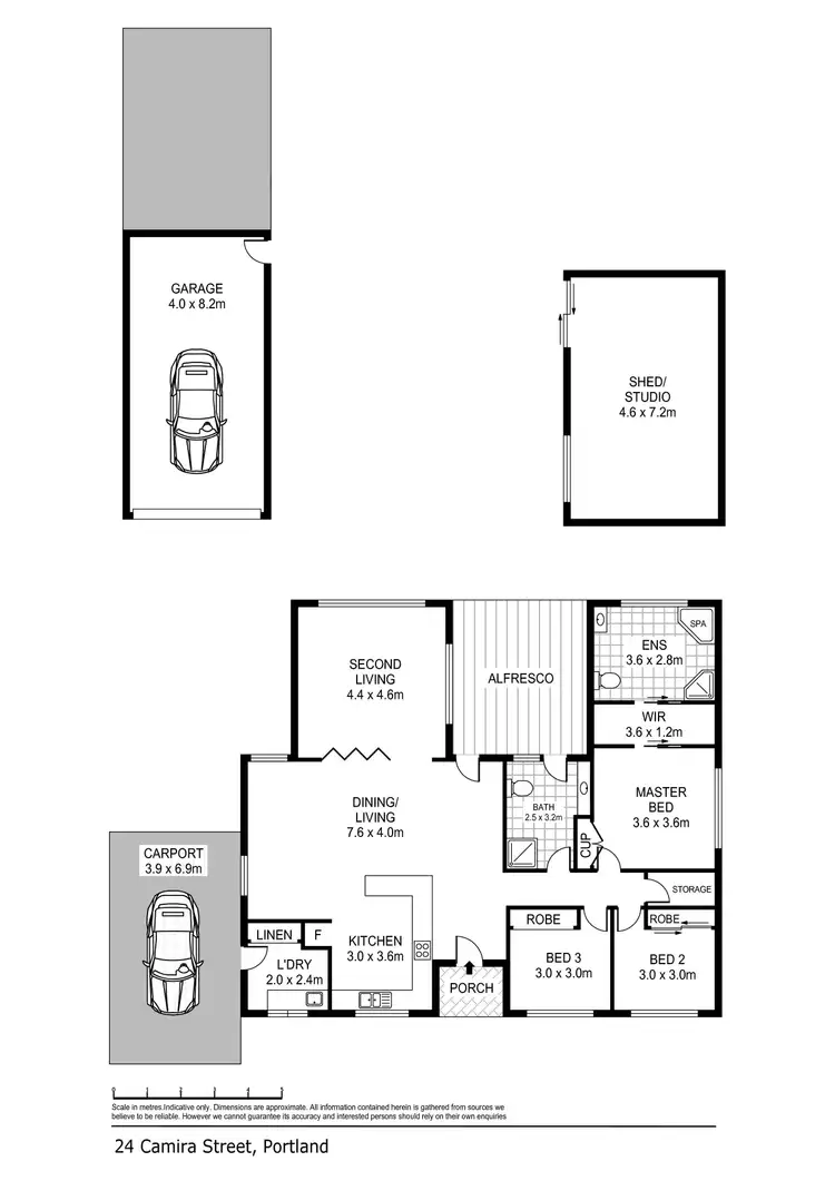 Floorplan of Homely house listing, 24 Camira Street, Portland VIC 3305