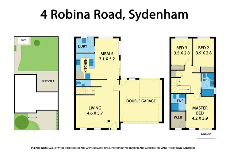 Floorplan of Homely house listing, 4 Robina Road, Sydenham VIC 3037