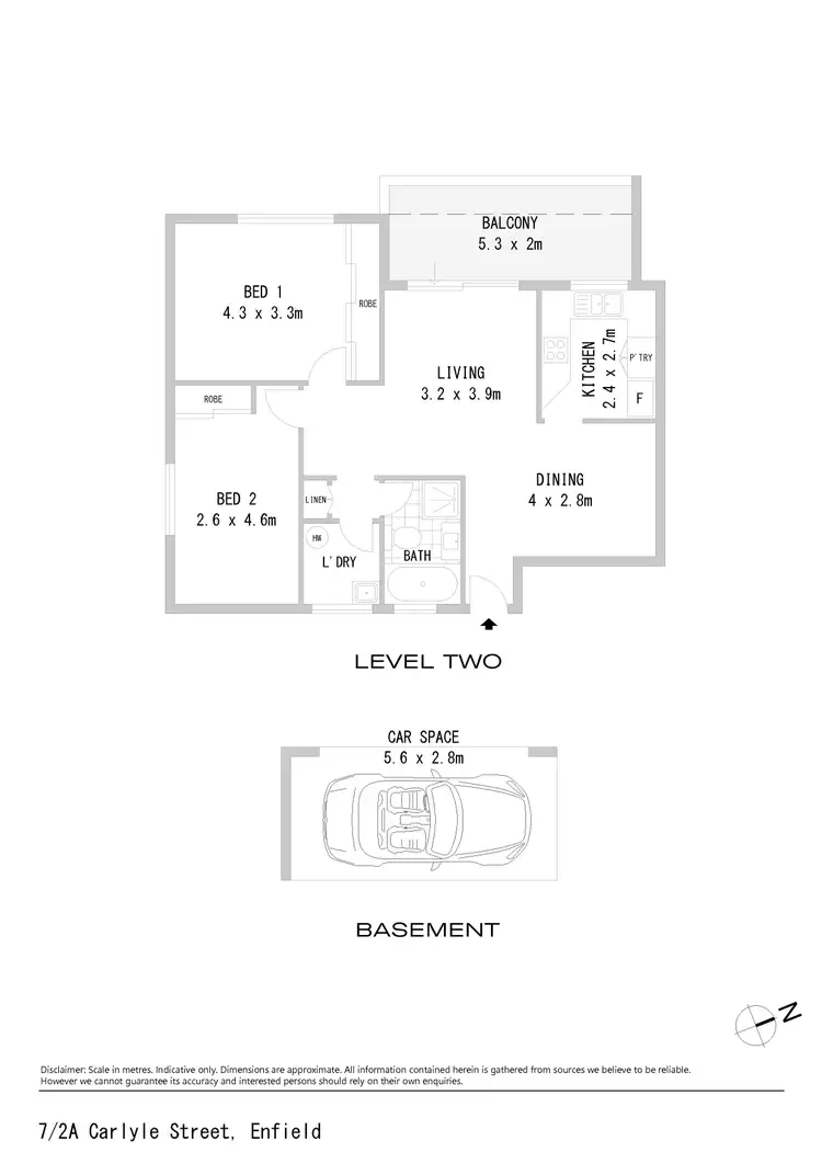Floorplan of Homely apartment listing, 7/2a Carlyle Street, Enfield NSW 2136