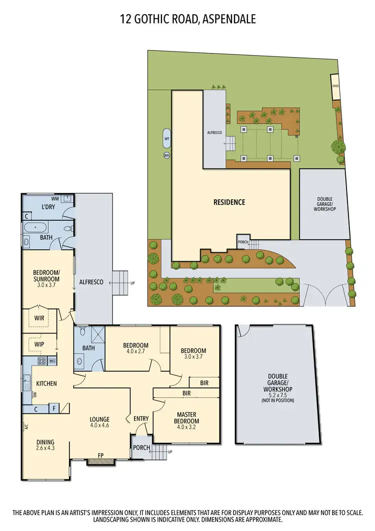 Floorplan of Homely house listing, 12 Gothic Road, Aspendale VIC 3195