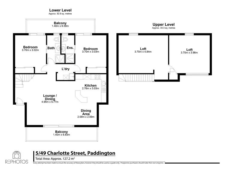 Floorplan of Homely unit listing, 5/49 Charlotte Street, Paddington QLD 4064