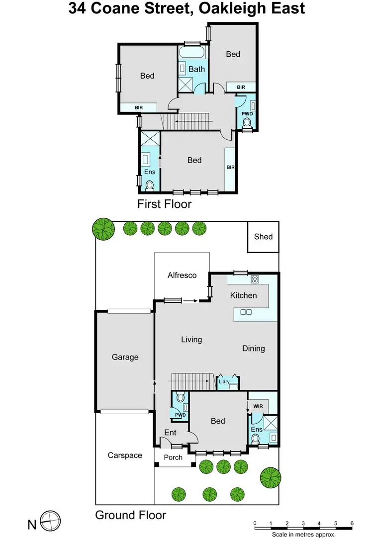 Floorplan of Homely townhouse listing, 34 Coane Street, Oakleigh East VIC 3166