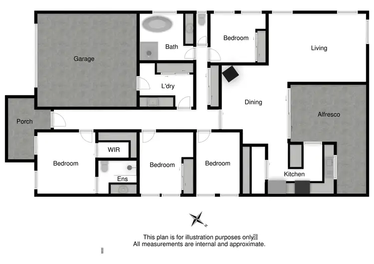Floorplan of Homely house listing, 5 Avoca Court, Mansfield VIC 3722