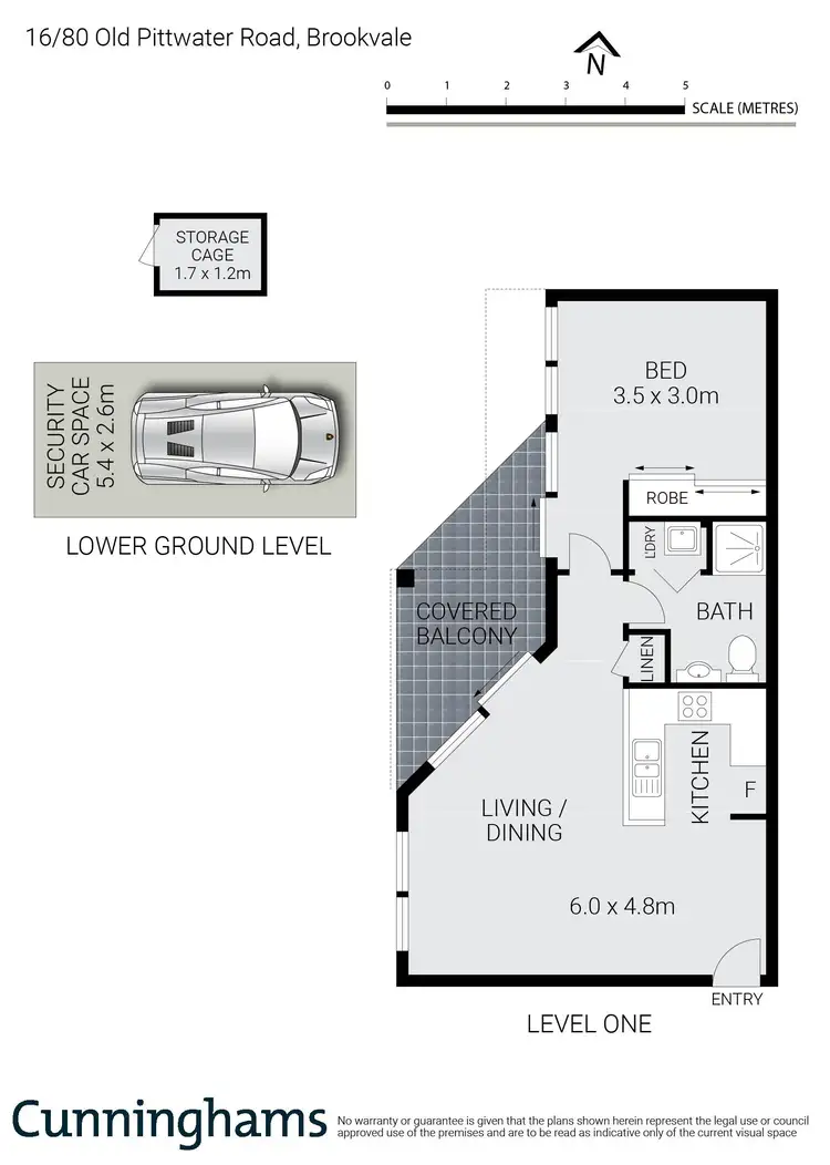 Floorplan of Homely apartment listing, 16/80 Old Pittwater Road, Brookvale NSW 2100