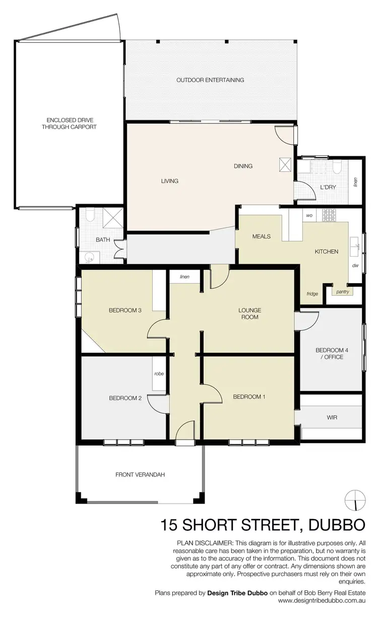 Floorplan of Homely house listing, 15 Short Street, Dubbo NSW 2830