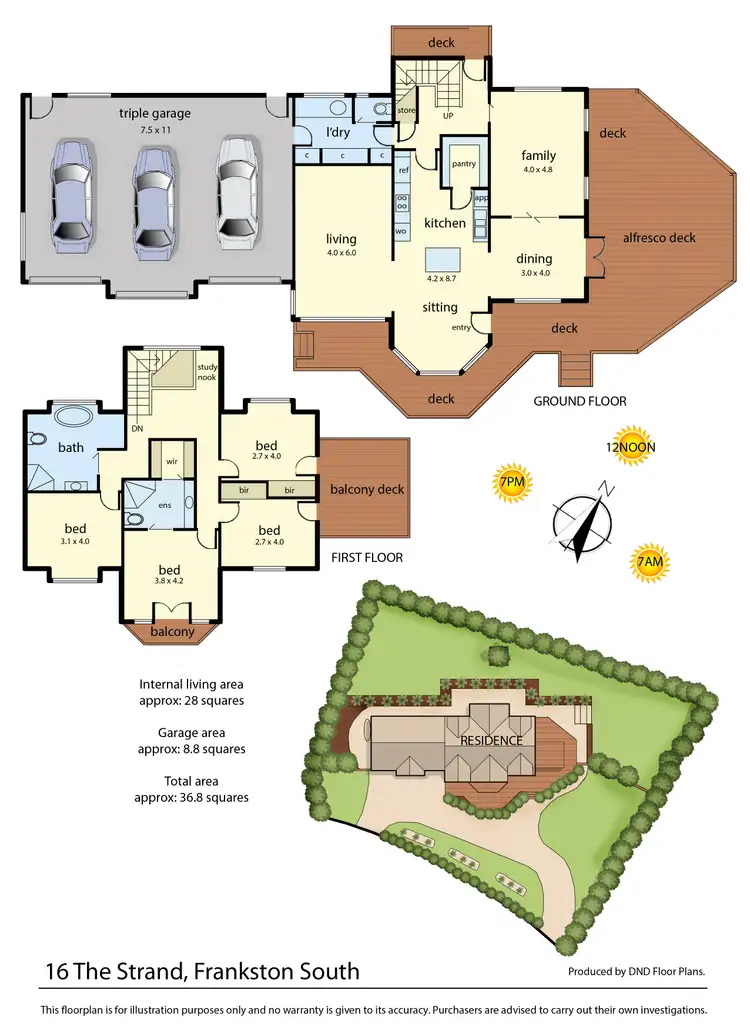 Floorplan of Homely house listing, 16 The Strand, Frankston South VIC 3199