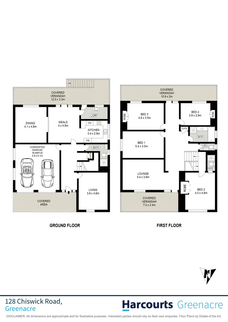 Floorplan of Homely house listing, 128 Chiswick Road, Greenacre NSW 2190