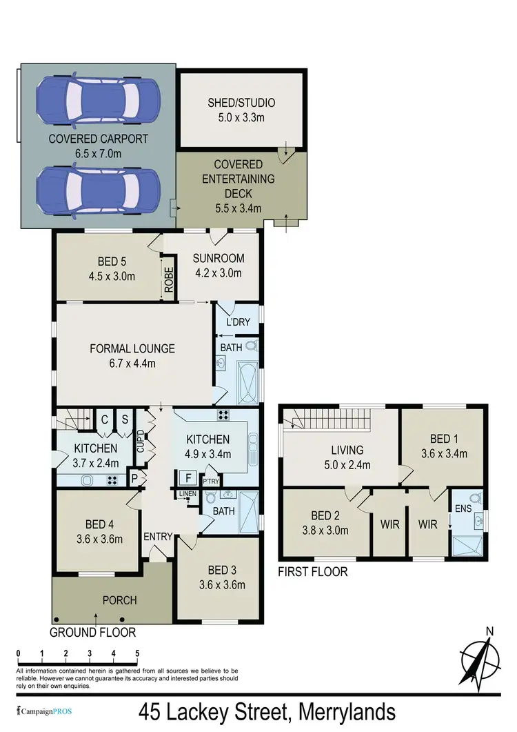 Floorplan of Homely house listing, 45 Lackey Street, Merrylands NSW 2160