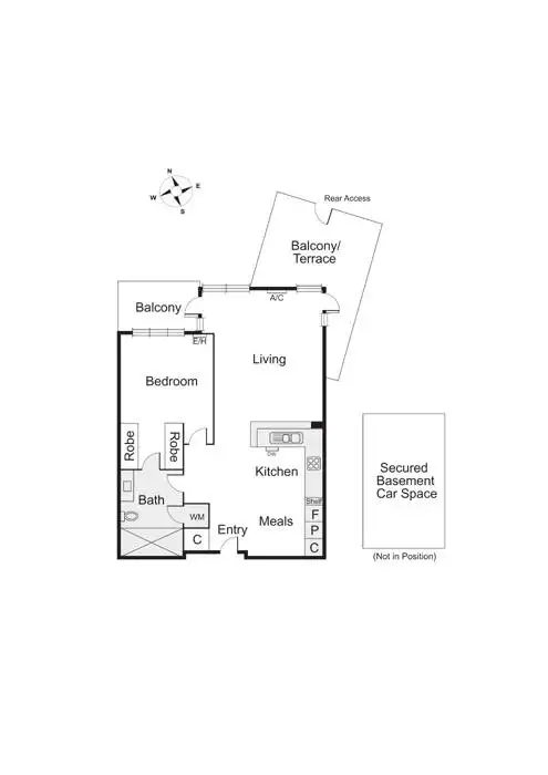 Floorplan of Homely apartment listing, 33/39 Esplanade East, Port Melbourne VIC 3207