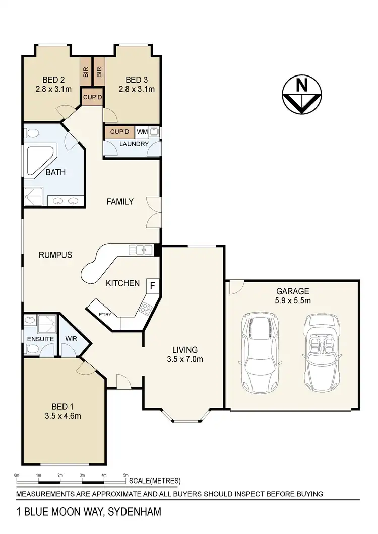 Floorplan of Homely house listing, 1 Blue Moon Way, Sydenham VIC 3037