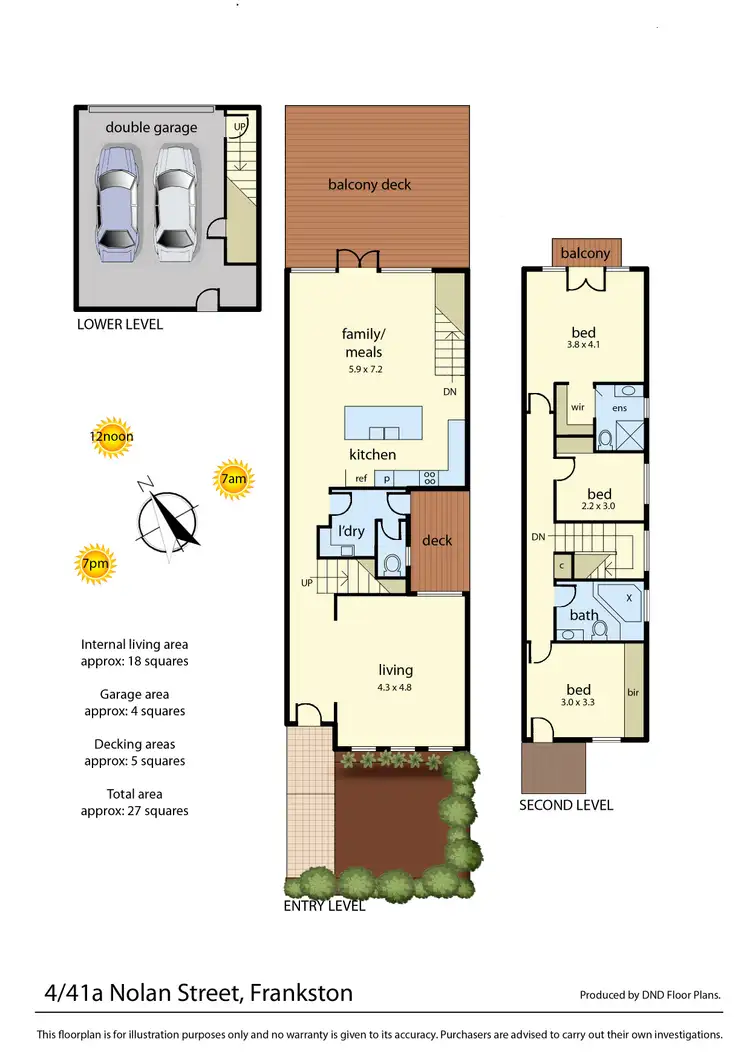 Floorplan of Homely townhouse listing, 4/41A Nolan Street, Frankston VIC 3199