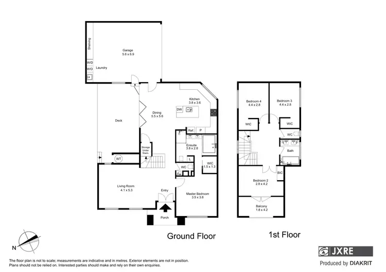 Floorplan of Homely townhouse listing, 1/32 Eva Street, Clayton VIC 3168