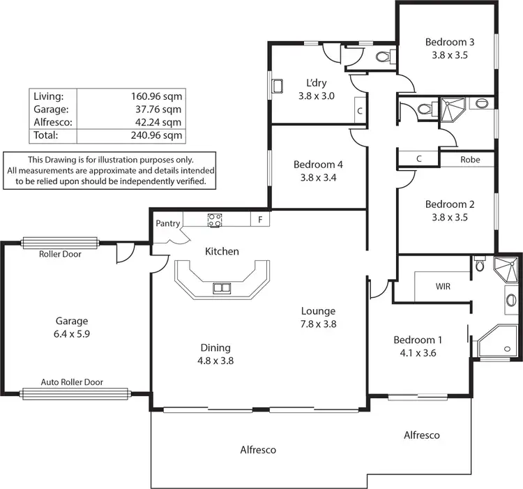 Floorplan of Homely house listing, 1 Palmer Esplanade, North Beach SA 5556