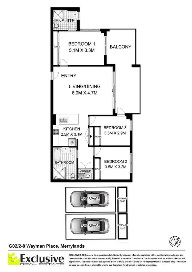 Floorplan of Homely apartment listing, G02/2-8 Wayman Place, Merrylands NSW 2160