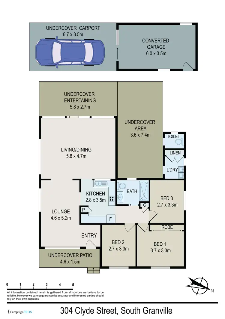 Floorplan of Homely house listing, 304 Clyde Street, Granville NSW 2142
