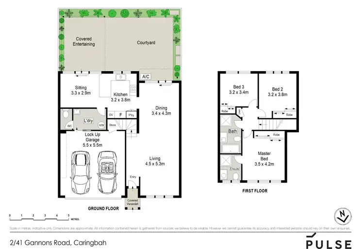 Floorplan of Homely townhouse listing, 2/41 Gannons Road, Caringbah NSW 2229