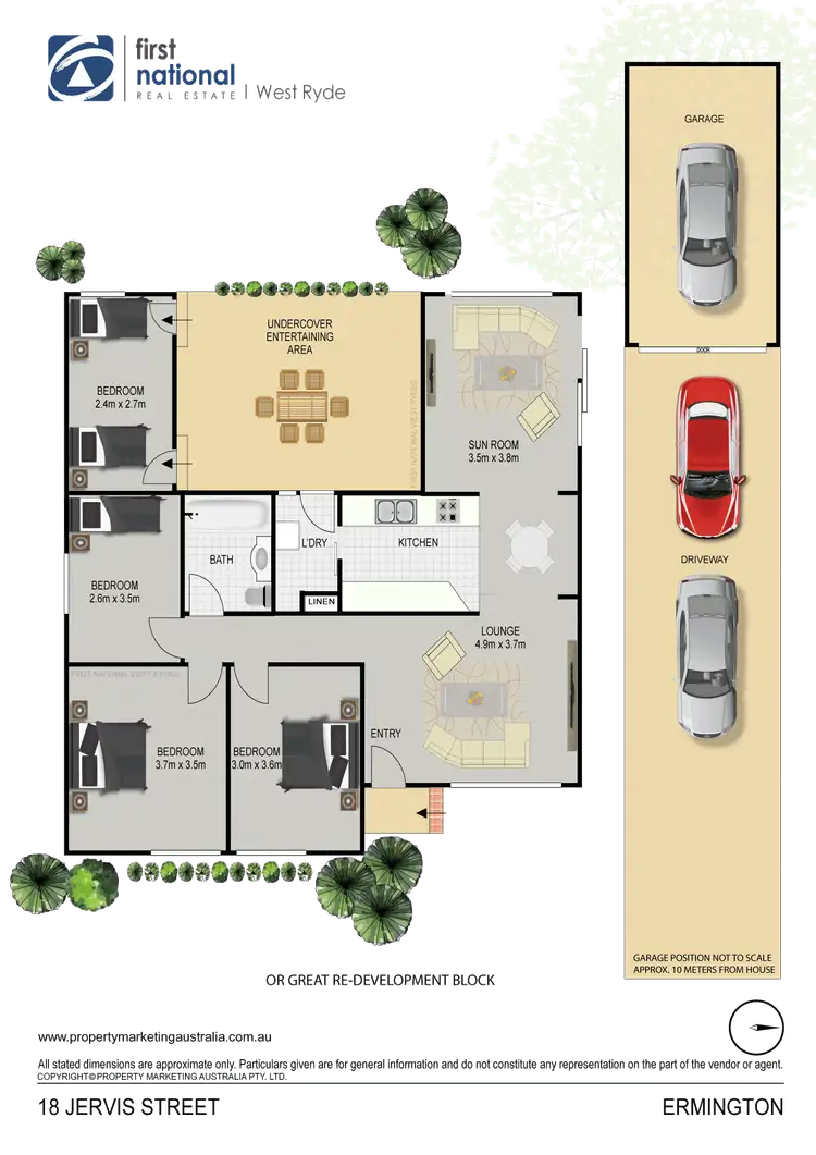 Floorplan of Homely house listing, 18 Jervis Street, Ermington NSW 2115