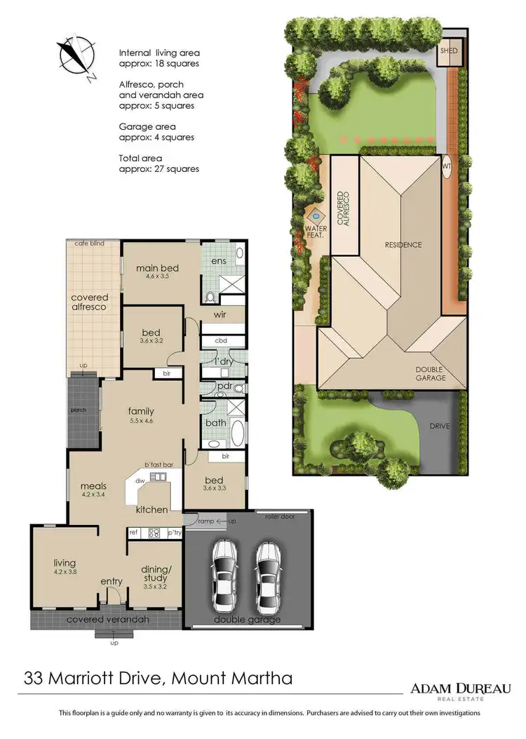 Floorplan of Homely house listing, 33 Marriott Drive, Mount Martha VIC 3934