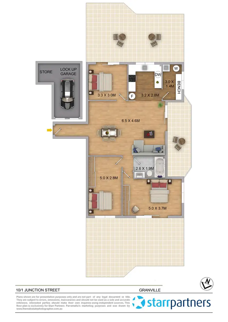 Floorplan of Homely unit listing, 10/1 Junction Street, Granville NSW 2142