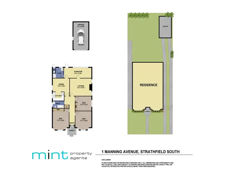 Floorplan of Homely house listing, 1 Manning Avenue, Strathfield South NSW 2136