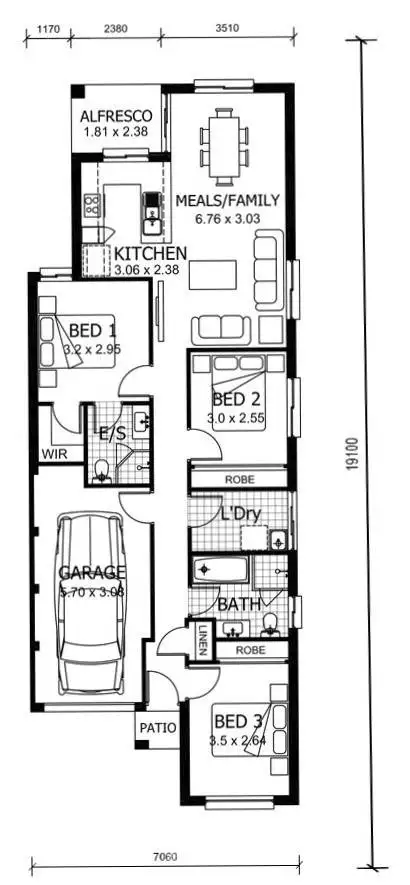 Floorplan of Homely land listing, 246 Settlers Place, Werrington NSW 2747