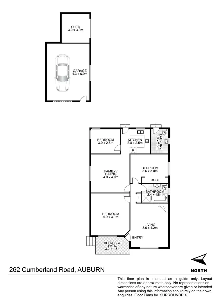 Floorplan of Homely house listing, 262 Cumberland Road, Auburn NSW 2144