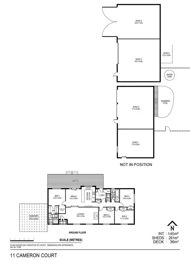 Floorplan of Homely house listing, 11 Cameron Court, Huntly VIC 3551