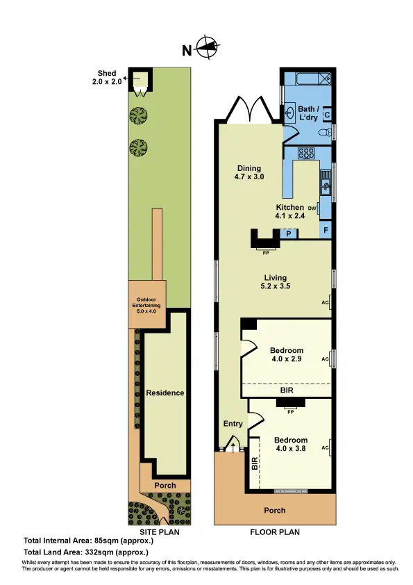 Floorplan of Homely house listing, 103 Gamon Street, Yarraville VIC 3013