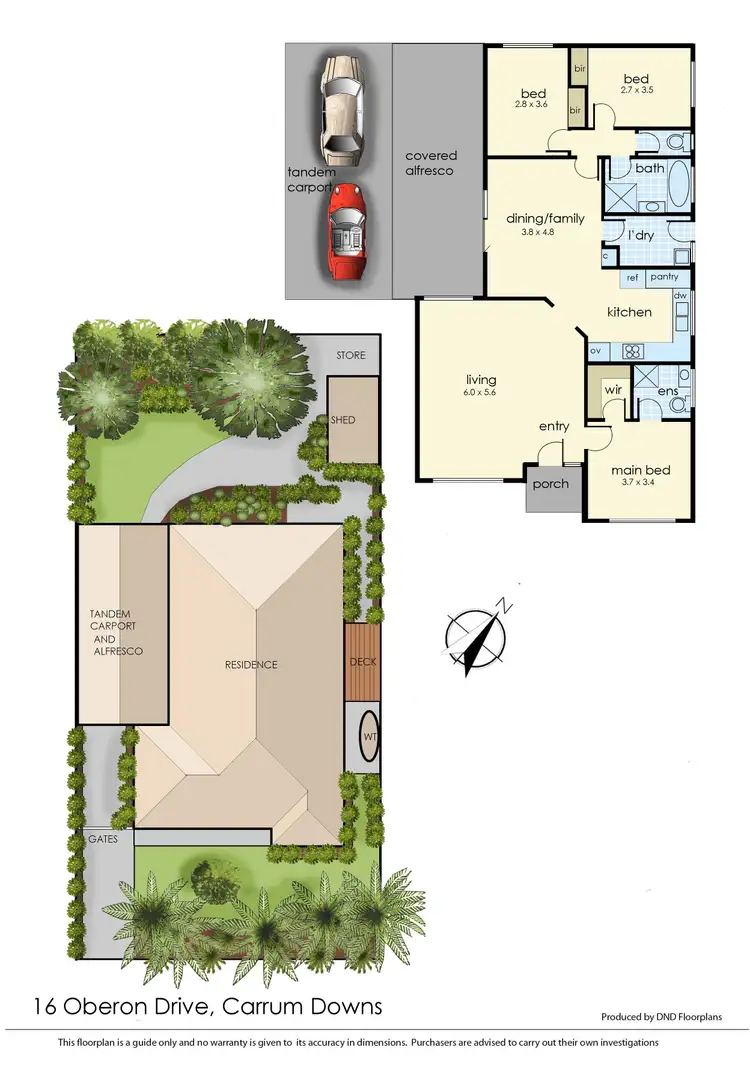 Floorplan of Homely house listing, 16 Oberon Drive, Carrum Downs VIC 3201