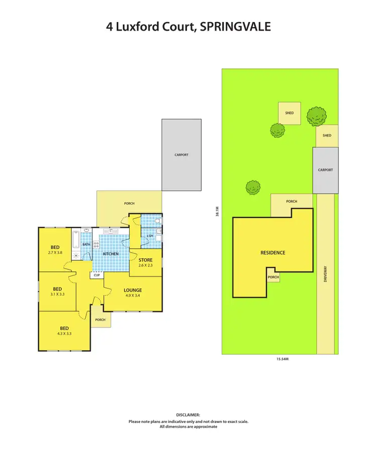 Floorplan of Homely house listing, 4 Luxford Court, Springvale VIC 3171