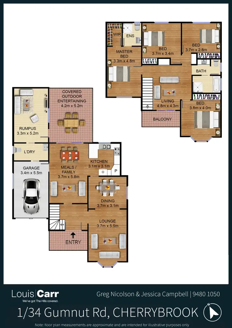 Floorplan of Homely house listing, 1/34 Gumnut Road, Cherrybrook NSW 2126