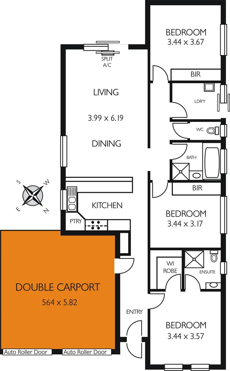 Floorplan of Homely house listing, 10 Thompson Avenue, Salisbury Downs SA 5108
