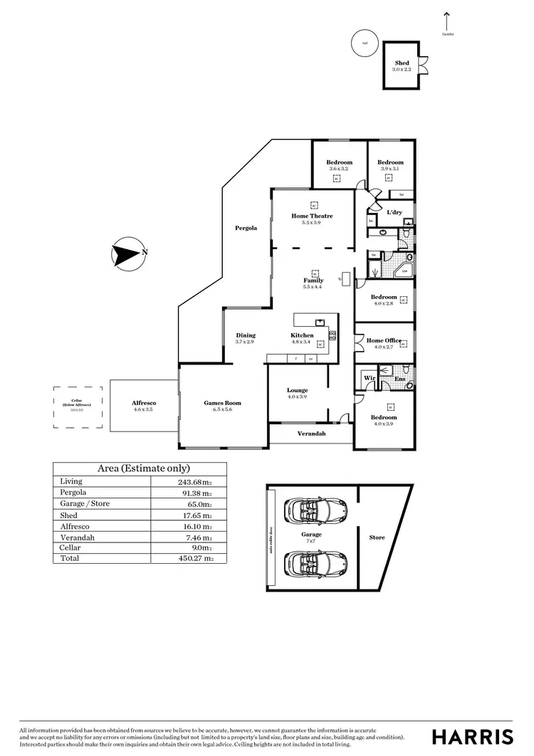 Floorplan of Homely house listing, 1 Les Bell Drive, Mount Barker SA 5251