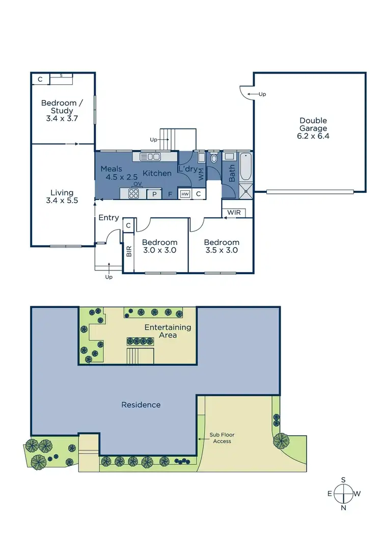 Floorplan of Homely unit listing, 2/23 Edwards Street, Burwood VIC 3125