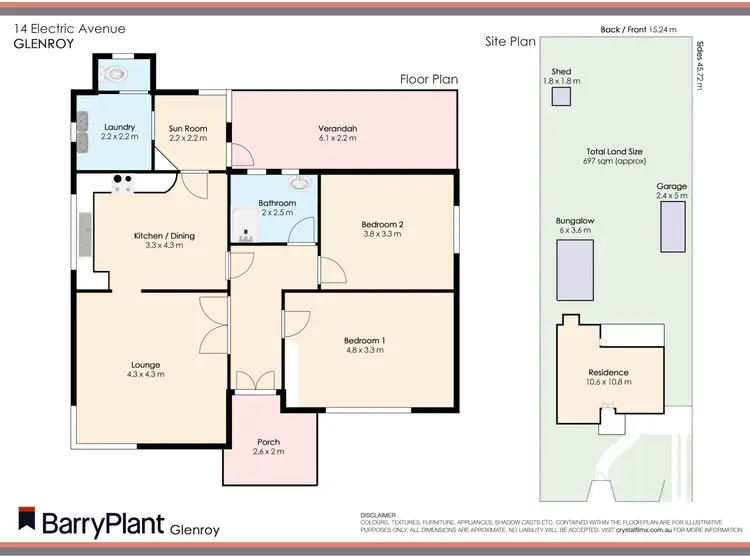 Floorplan of Homely house listing, 14 Electric Avenue, Glenroy VIC 3046