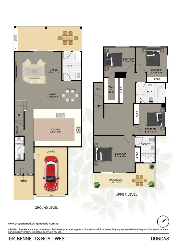 Floorplan of Homely semi-detached listing, 16A Bennetts Road, Dundas NSW 2117