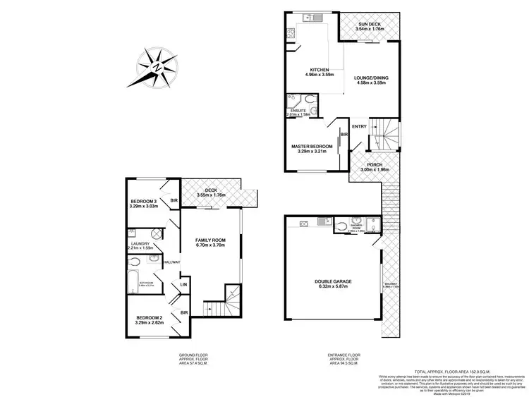 Floorplan of Homely townhouse listing, 5A Cooinda Place, Kiama NSW 2533