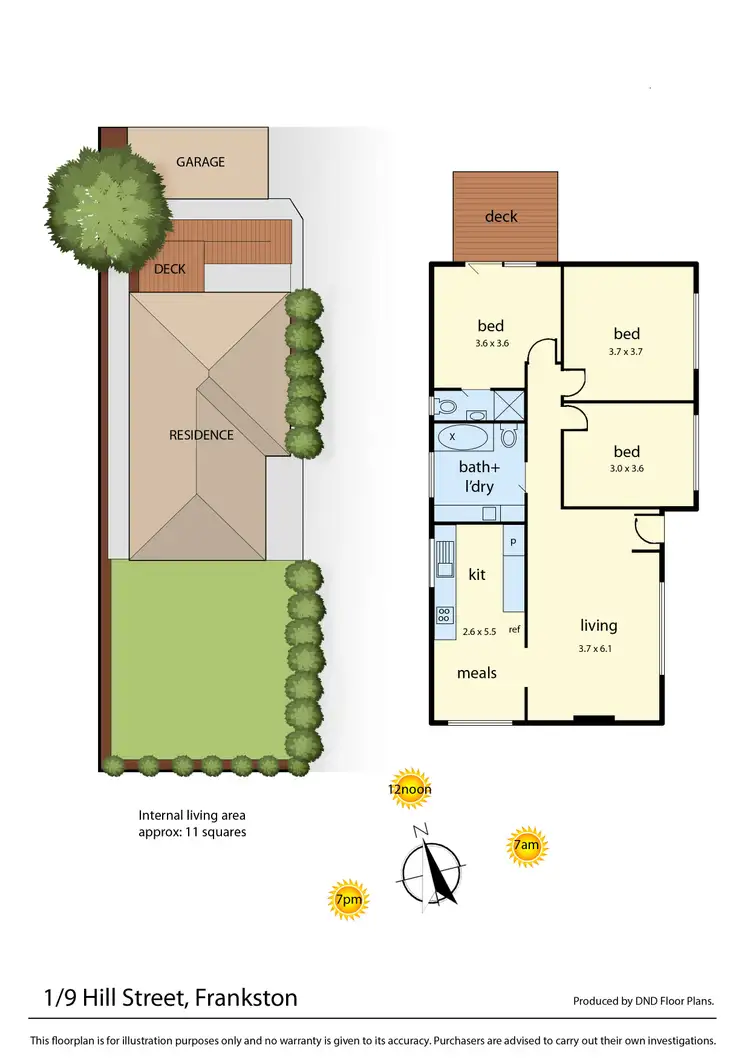 Floorplan of Homely unit listing, 1/9 Hill Street, Frankston VIC 3199