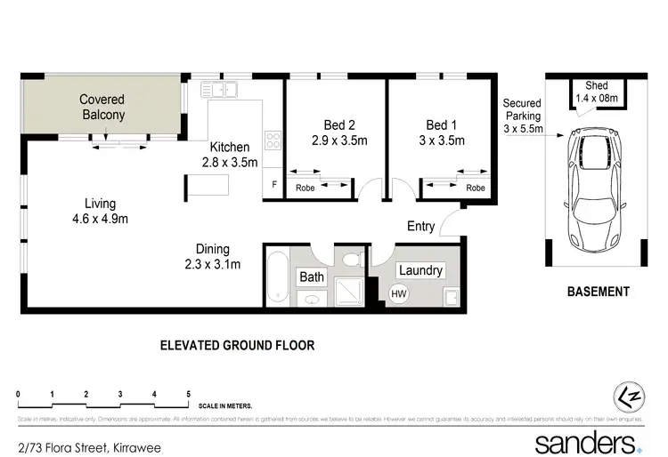 Floorplan of Homely unit listing, 2/73-75 Flora Street, Kirrawee NSW 2232
