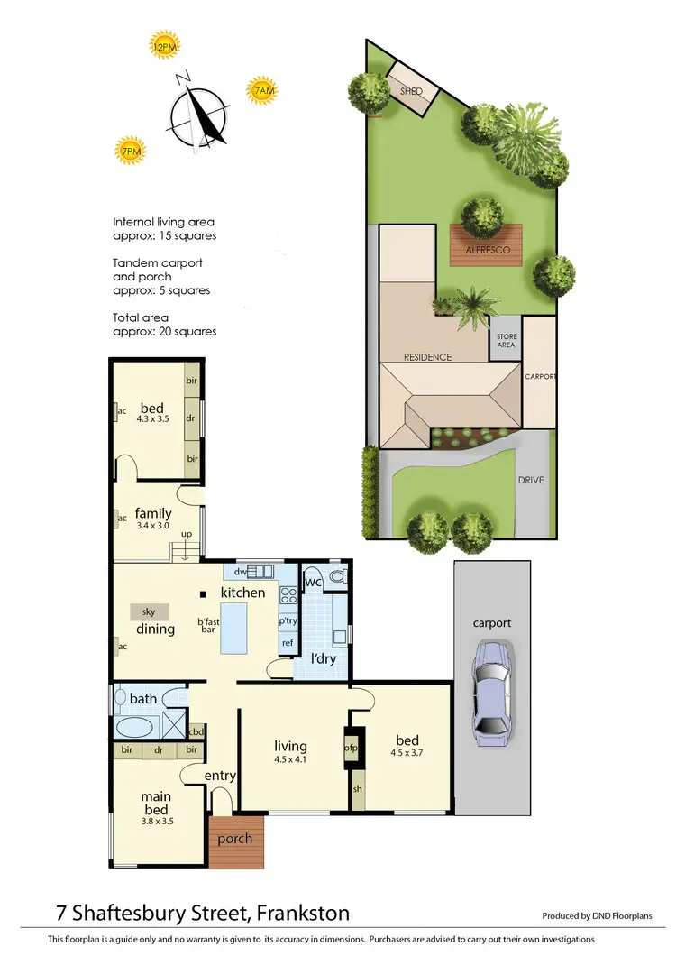 Floorplan of Homely house listing, 7 Shaftesbury Street, Frankston VIC 3199
