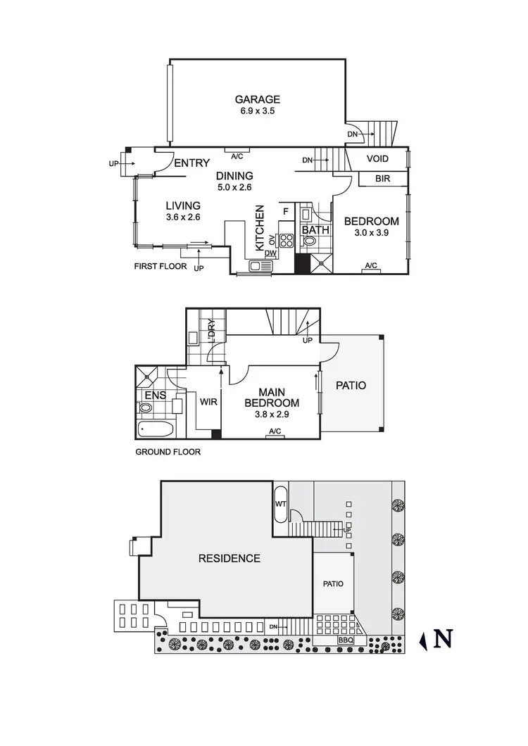Floorplan of Homely townhouse listing, 7/28 Livingstone Road, Eltham VIC 3095