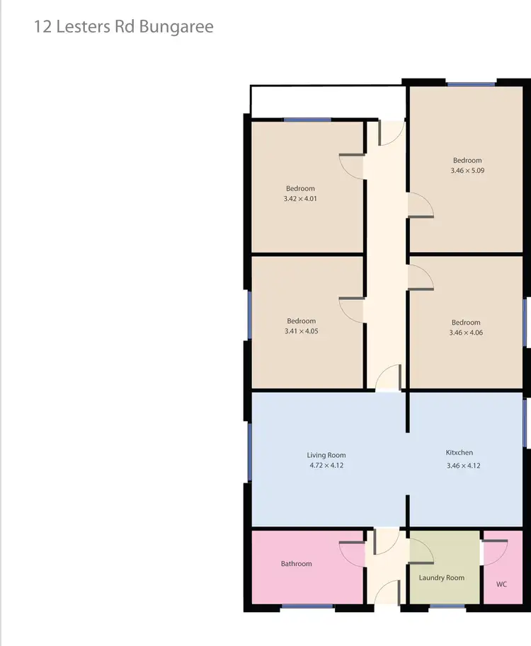 Floorplan of Homely house listing, 12 Lesters Road, Bungaree VIC 3352