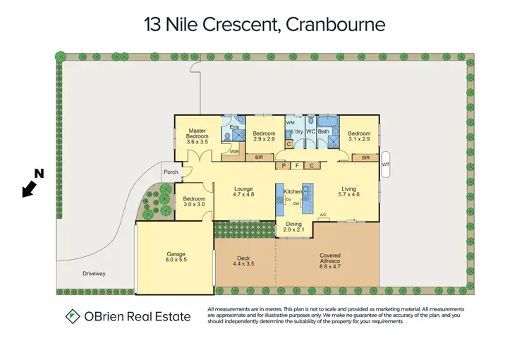 Floorplan of Homely house listing, 13 Nile Crescent, Cranbourne VIC 3977