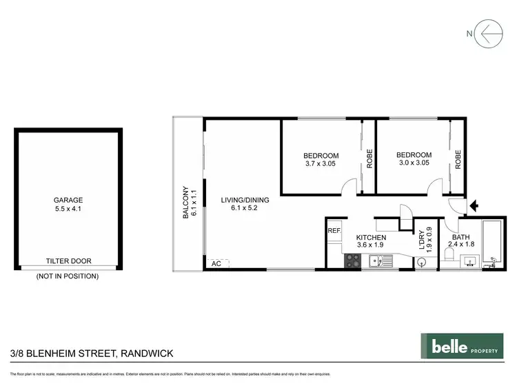 Floorplan of Homely apartment listing, 3/8 Blenheim Street, Randwick NSW 2031