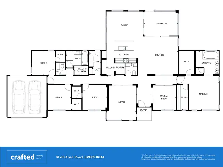 Floorplan of Homely house listing, 68-76 Abell Road, Jimboomba QLD 4280
