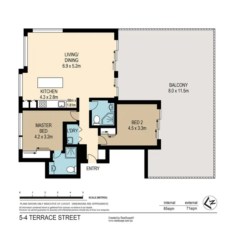 Floorplan of Homely unit listing, 5/4 Terrace Street, Toowong QLD 4066