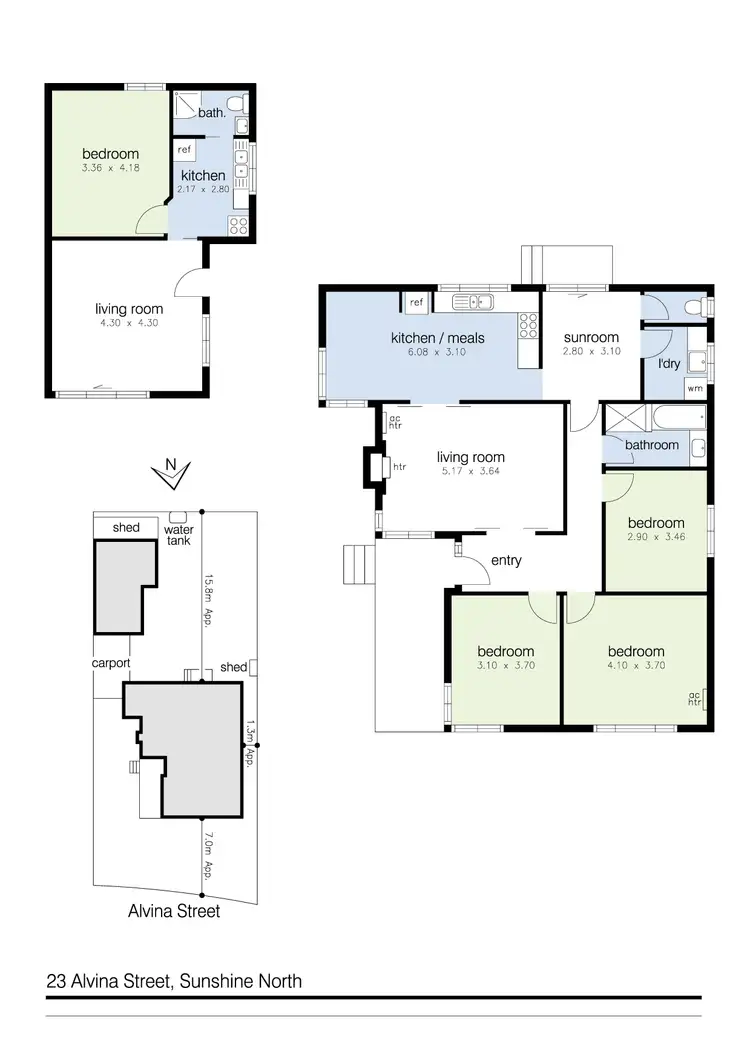 Floorplan of Homely house listing, 23 Alvina Street, Sunshine North VIC 3020
